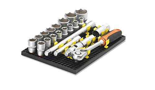 Organizer Genie - Four Black Pegboard Set to organize your Sockets, Wrenches, Pliers, Screwdrivers, Bits and All Other Tools