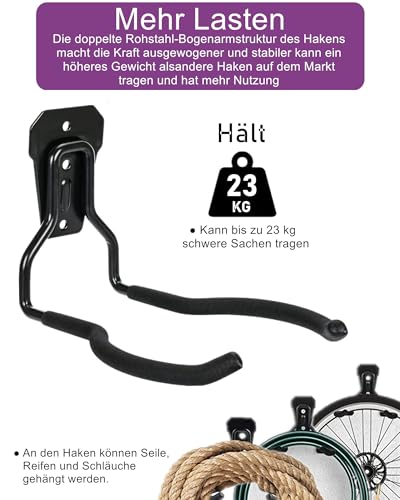 Falezern Brush Cutter Holder, 1 Piece Wall Mount for Grass Trimmer, Wall Holder for Brush Cutter, Wall Mount for Garden Tools, Metal Grass Trimmer Hanger for Garage Trimmers, Garden Tools