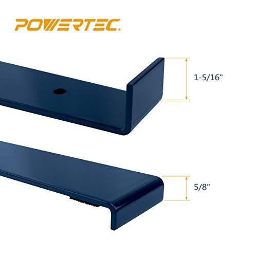 POWERTEC 16-1/4" Heavy Duty Flooring Pull Bar - 7/32" Thick Alloy Steel Tool with Felt Pads for LVP, LVT, Vinyl Plank, Laminate & Wood Floor Installation (71479) Pro Pull Bar
