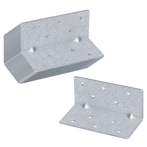20 Pack 3-3/8" x 1-5/8" x 1-5/8" L Angle Brackets Corner Braces