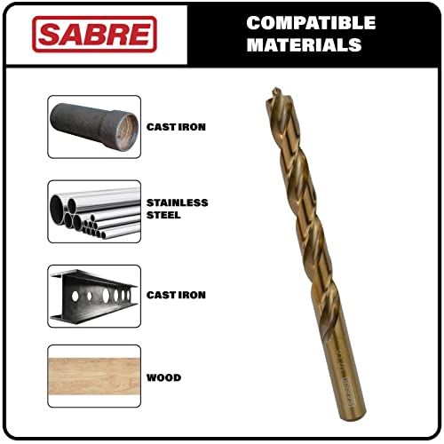 29-Piece Cobalt Drill Bit Set Heavy-Duty Drill Bits for Steel, Hard Metal, Cast Iron (29pcs) Various Sizes (29-Piece Set)