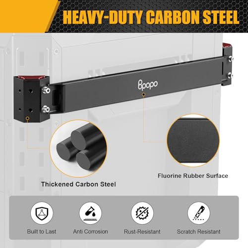 Magnetic Bar Mount Fits for ToughBuilt StackTech Rolling Tool Box, Heavy-Duty Magnetic Tool Holder Strip Mounts to Side of Toolbox, No-Drill Installation Keeps Tools Accessible