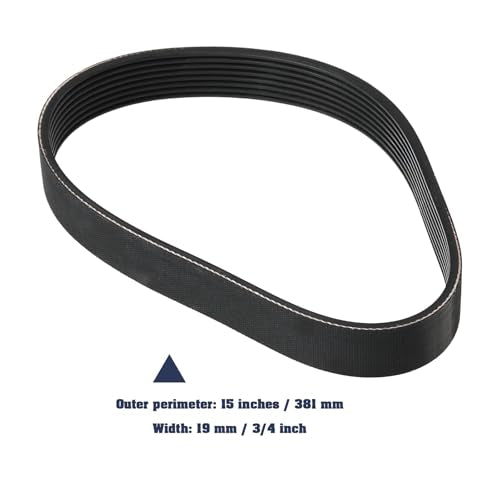 Air Compressor Drives Multi Wedge Rubber Belt BT011900 150J8 15x3/4inch Compatible with Husky Compatible with Campbell Hausfeld