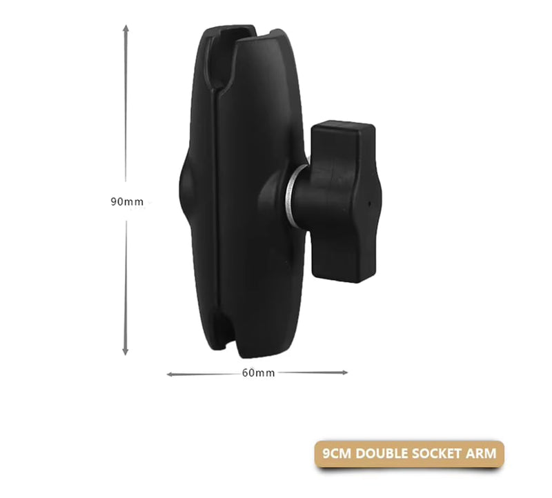 Strg Phone Mount with Rail Base, Universal Phone Holder for Rails 1.12'' to 1.5'' in Diameter, X Phone Mount Compatible with Bike Motorcycle ATV/UTV and More Rails