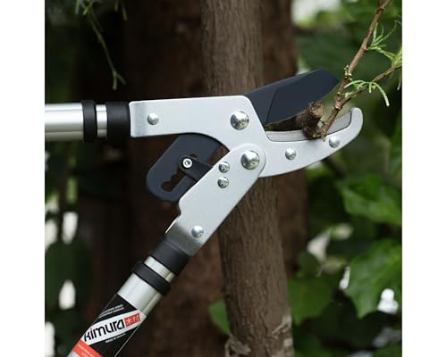 Kimura® Pro Heavy Duty Garden Loppers - 25-37", Premium Anvil Lopper with Advanced Ratchet Mechanism, Lightweight Telescopic Handles, Japanese SK5 Steel Blades, Extendable Garden Loppers 25"-37" Ratchet