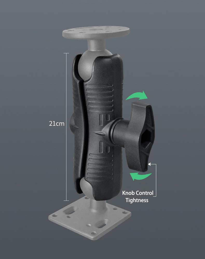 Strg Double Socket Arm with 2.25" Ball Sockets, 8.3'' Double Socket Arm Compatible with RAM and 2.25" D Size Ball Mounts Ball Components 2.25" Ball (8.3 inch Long)