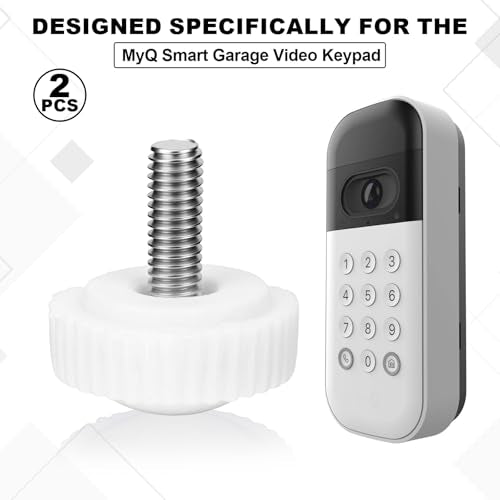 2 Pcs Security Quick Thumb Screws Compatible with myQ Smart Garage Door Video Keypad, Easy to Install
