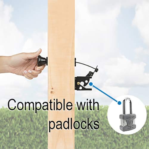 National Hardware N109-070 Gate Latch Cable Pull, Black (Pack of 3) 40" (Pack of 3)