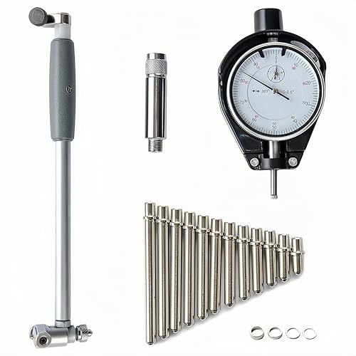 Dial Bore Gauge 2"-6" / 0.001", Engine Hole Cylinder Gauge Measuring Tool Set, Inside Micrometer Dial Indicator with Self-Centering Dial for Bore Measurement