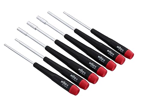 Wiha 26592 Nut Driver Set, 7 Piece, Metric, Precision Handle, Extra-Long, Chrome-Plated Metric Set
