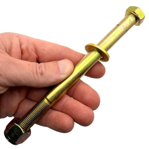 1/2"-20 x 6 Grade 8 Bolts (4-Pack) – Heavy-Duty Hex Bolts with Flat Washers & Nylon Lock Nuts – High-Strength SAE J429 Anti-Vibration 6.0" UNF Fine Thread