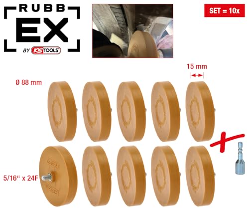 KS Tools 515.5486 Rubber Eraser Plate 88 mm Pack of 10