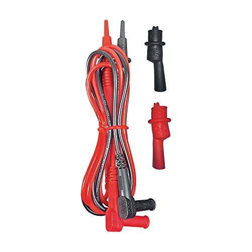 Klein Tools ET250 Voltage Meter Bundle with Replacement Test Lead Set, Right Angle Clips