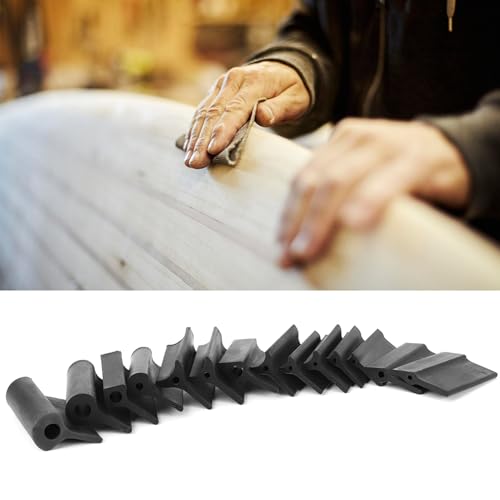 14pcs Sanding Block Rubber Sandpaper Mat Flexible Contour Polishing Pad Woodworking Tools, for Autos, Wood, Walls, Metal with Sandpaper