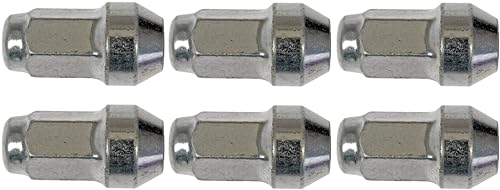 Dorman 611-288CD Wheel Nut M14-2.0 Dometop - 21 mm Hex, 54 mm Length Compatible with Select Ford/Lincoln Models, 6 Pack (OE FIX)