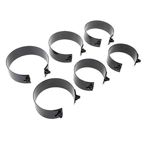 Piston Ring Compressor Set, 1pc Ratchet pliers and 6 pcs Piston Ring Bands (2-7/8 inches to 4-3/8 inches)