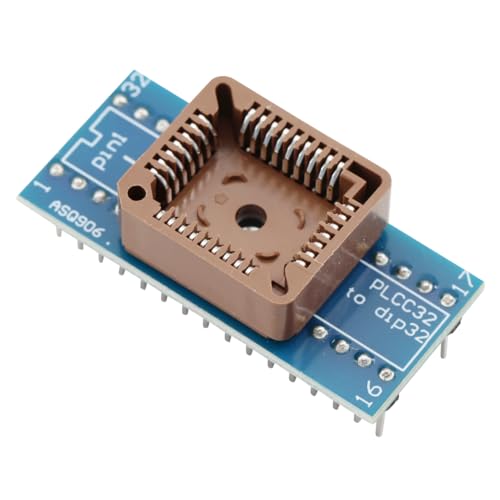 PLCC32 auf DIP32 Hochwertiger Sockel Konvertersockel USB Universal Programmer IC Adapter BIOS-Testsockel PLCC 32-polig (2er-Pack)