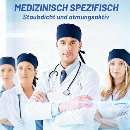 Surgical Hood Fabric Surgical Doctor Costume Accessories, Suitable for Medical Work | Pharmacists, Dentists, Veterinarians, Medical Personnel, Unisex Blue
