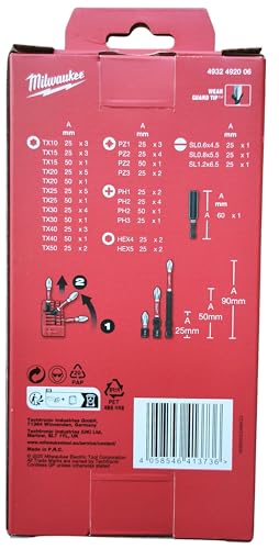 Milwaukee 4932492006 Shockwave 56 Piece Impact Duty Bit Set
