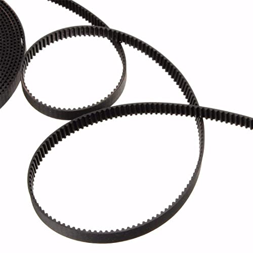 5M GT2 Timing Belt 10mm Width + 6pcs 20 Teeth 5mm Bore Timing Pulley Wheel + 4pcs 20 Tooth Bore 5mm Idler+4pcs Tensioner Spring Torsion,for 3D Printer 5M set