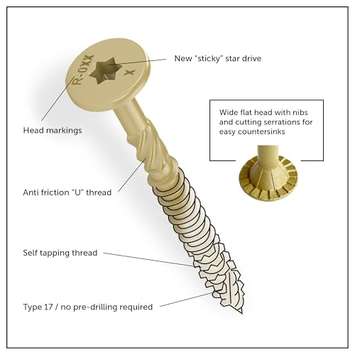 | (50-Pk) CST 5/16-inch x 4-inch T40 Star Drive Structural Screw 5/16 in x 4 in 50.0