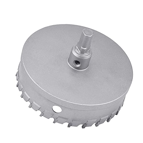 150mm (5.9 inch) Metal Steel Hole Saw with 2 Drill Bits, Hole Cutter for Thick Metal,Stainless Steel,Iron and Wood (150mm (5.9 inch)) 150mm ( 5.9 inch )