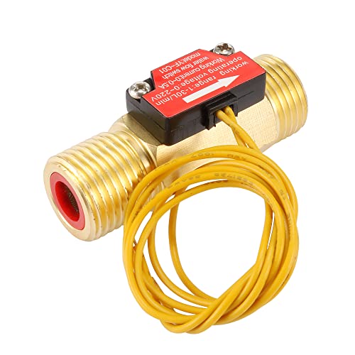 sourcing map G1/2 Hall Effect Liquid Water Flow Sensor Switch Flow Meter Counter 1-30L/min YF-C01