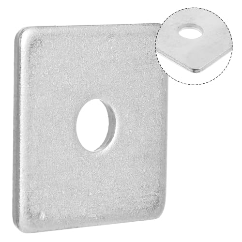 35 Pcs 3/8" Square Strut Washer Plates - 1-5/8" X 1-5/8" Electro-Galvanized Bearing Plates, 1/8" Thick - Fit 1-5/8inch Strut Channel, Washer Plates 35