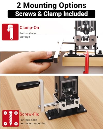 Wire Stripper Machine, 0.06-1 inch Manual Wire Stripping Machine with Replacement Blade, Drill Powered Hand Crank Cable Stripper Tool for Electric Cable Stripping & Scrap Copper Recycling