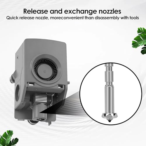 Ceramic Hotend Kit Replacement for Anycubic Kobra 3 Max, 3D Printer with 0.4mm Nozzle, 600 Mm/s Printing Speed, Supports PLA, PETG, TPU, ABS Filaments, High Strength Steel Heat Proof