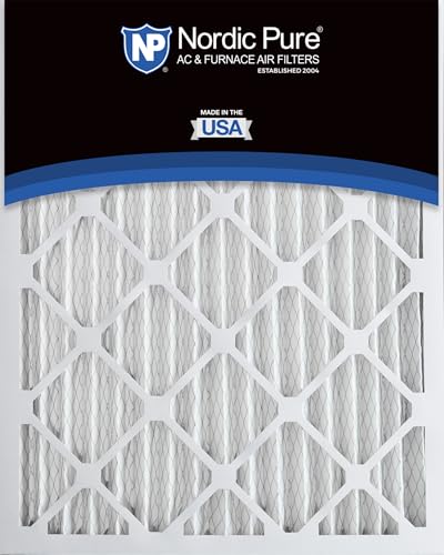 Nordic Pure 16x20x2 (15 1/2 x 19 1/2 x 1 3/4) Pleated MERV 12 Air Filters 3 Pack