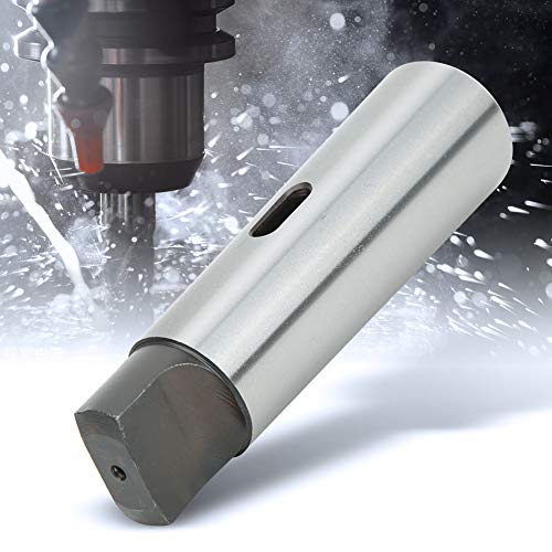 Morse Taper Reducing Adapter, MT5 to MT2 High Hardness Wear Silver Color Tapered Drill Sleeve for Lathe Milling, Steel Drill Sleeve