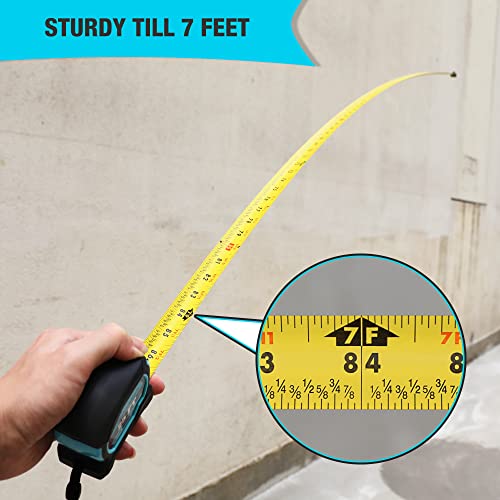 DURATECH Magnetic Tape Measure 25FT with Fractions 1/8 and ValueMax PEX Cutter with Teflon Coated Sharp Blade, Easy to Read Both Side Measurement Tape, Hose Cutter with 1/8"-1" Cutting Capacity for P