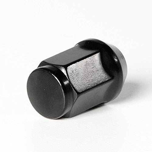 Circuit Performance 7/16" Black Closed End Bulge Acorn Lug Nuts Cone Seat Forged Steel (24 Pieces) 24 Lug Nuts