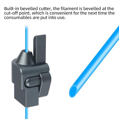 Upgrade Filament Cutter for Adventuer 5M/ 5M Pro: All-Metal AD5M Extruder Head Cutter Module for Fast and Accurate Consumable Cutting 3D Printer Accessories