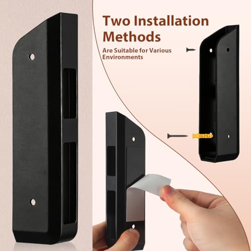 NUOBESTY Compact and Lightweight Acrylic Wall Mounted Scale Holder for Bathroom and Bedroom Space Saving Wall Shelf Bracket for Digital Scales