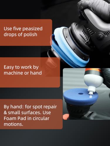 Medium Cut Polishing Compound, SPTA 33.8oz (1000ml) Polishing Compound Car Scratch & Swirl Remover Rubbing Compound & Medium Cut Polish Compound Swirl Remover for Car Automotive Paint Correction 33.8oz (1000ml) Medium Cut Polishing Compound