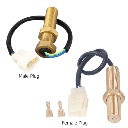 M16 Rotation Speed Sensor, Generator Magnetoelectric Induction Rotate Speed Sensor M16 Thread RPM Sensor, For Generator Tachometer (Male Plug) Male Plug