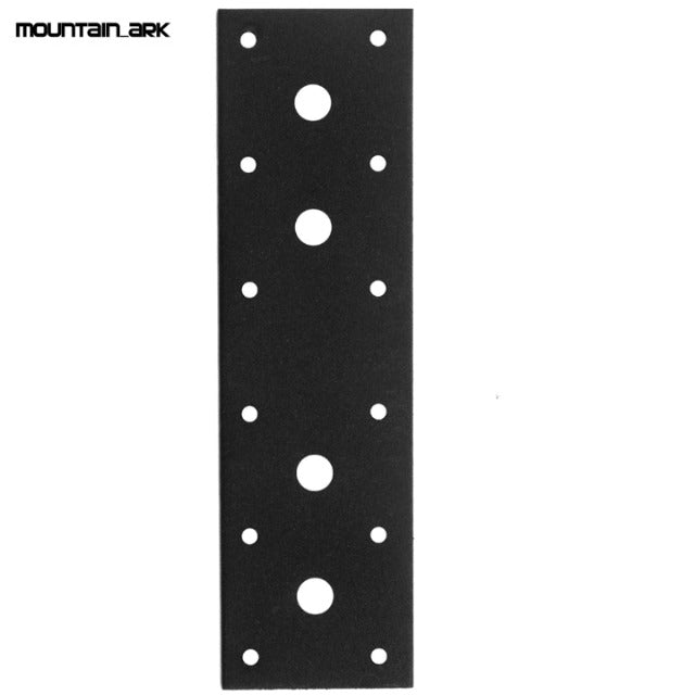 6 Pack Black Flat Tie Mending Plate Bracket for 4x4 Wood Splice