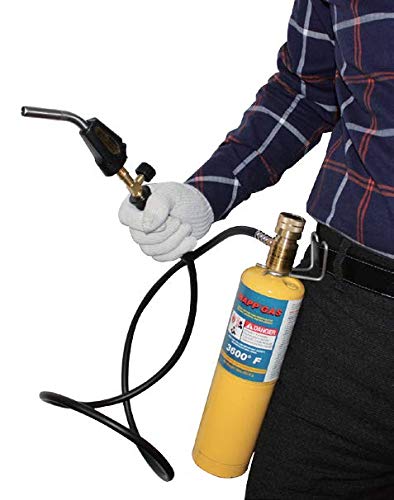 Propane Torch Hand Hose, Mapp Gas Torch,Welding Torch,Hose Length 1.5M/60"-with Hook Quick ignition with valve Style