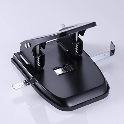 Standard 2 Hole Paper Punch, 30 Sheets Capacity, Black (90079) & Fastener,Prong,2.75-Inch CC,2-Inch