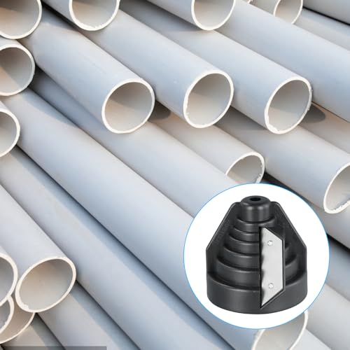 Plastic Pipe Chamfer Tool, Pipe Deburring Tool for 20-63 mm Plastic Pipes, High Performance Pipe Cutter, PE Pipe Sharpener, for PVC, PP, PE Pipes