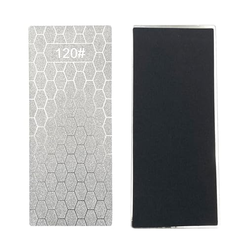 Pack of 6 Diamond Sanding Plates, 120# 200# 600# 1200# 2000# 3000# Diamond Grinding from Extra Coarse to Extra Fine Grit for Various Tools 120+200+600+1200+2000+3000