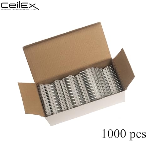 1000x Collated Concrete Nails 1 Inch (25mm) for Hilti GX 3 (GX3), GX 100, GX 120 Nailer, GX MX Collated Strip, Full Round Head Hardened Steel Pins for Metal Track, Drywall & Concrete 1'' (25mm) 1000