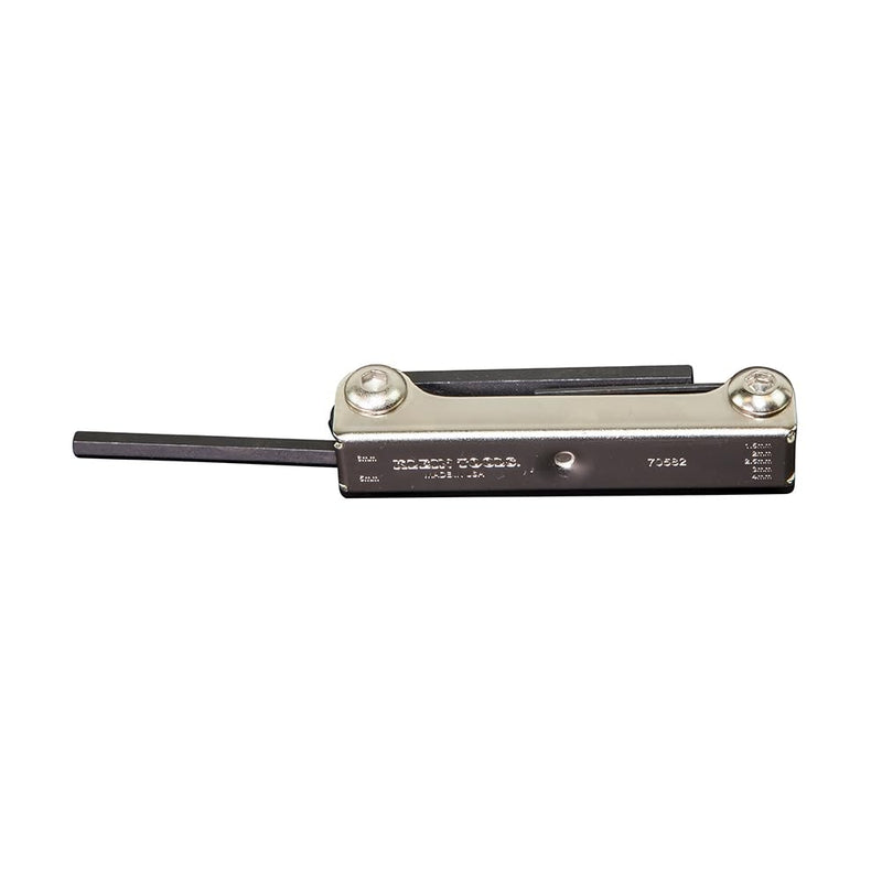 Klein Tools 70582 Folding Hex Key Set, 7-Key, Metric Sizes (Pack of 4) 7-Key Metric (Pack of 4)