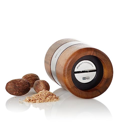 AdHoc Muskato Nutmeg Mill PreciseCutDuo Technology Made With Acacia Wood