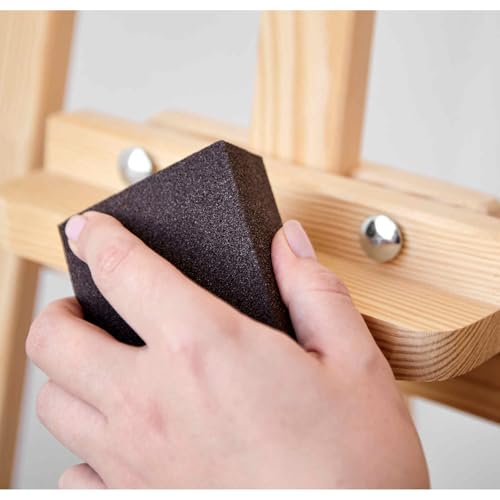 HARFINGTON 10pcs Fine Sanding Sponge Blocks 240-320 Grit Foam Sanding Block for Polishing Kitchen Metal Wood Drywall, 100x70x25mm