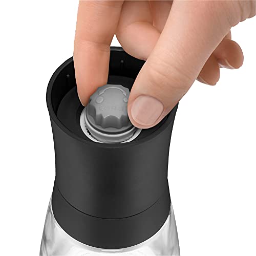 WMF 14 cm Spice Mill with No Contents, Black Trend, Transparent