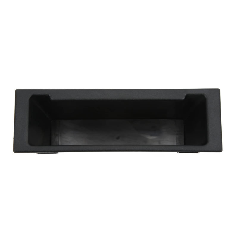 Dash Radio Storage Box, Interior Multi Application Single Din Large Space Dash Radio Pocket Black for Car Replacement for