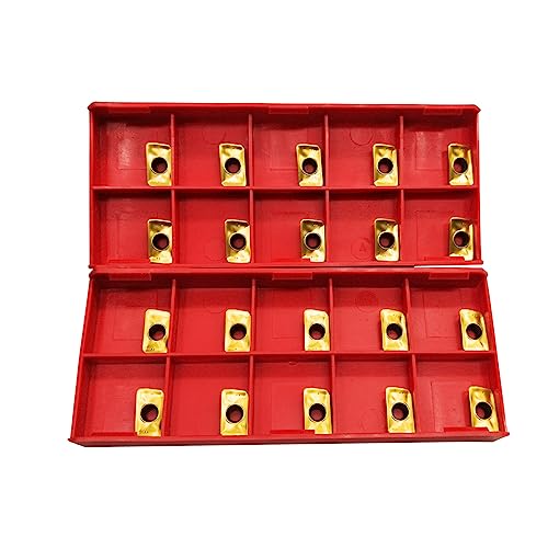 GBJ 30PCS APKT1604PDFR and APMT1135PDER Inserts for Cutting Turning Tool for BAP400R Milling Inserts Tool Holders Processing Hard Steel Parts
